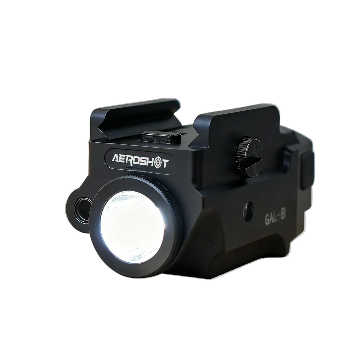 compact weapon light for pistols with LED illumination and tactical design